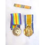 A First War pair of medals awarded to No.540734 Pte.H.J.