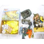 Various Action Man accessories including boxed Sky Hawk, Action Man figures, motor cycle,