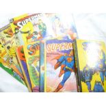 Five Superman Annuals together with 1988 number one Superman Comic and others etc