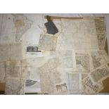 A selection of various unframed maps including some early examples etc (af)