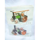 A Mamod steam tractor, near mint in original box and a Mamod steam roller,