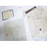 A collection of Cornish postal history - Truro including various pre-stamp and stamped covers,