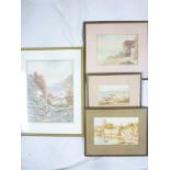 T**H**Victor/W Sands - four various watercolours including Penzance, Arch Rock St Just,