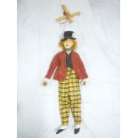 An unusual large marionette type puppet "The Mad Hatter",