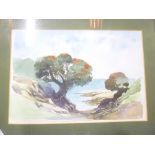 P**Kooy - watercolour "Jack's Bay, New Zealand" , signed, inscribed to verso,
