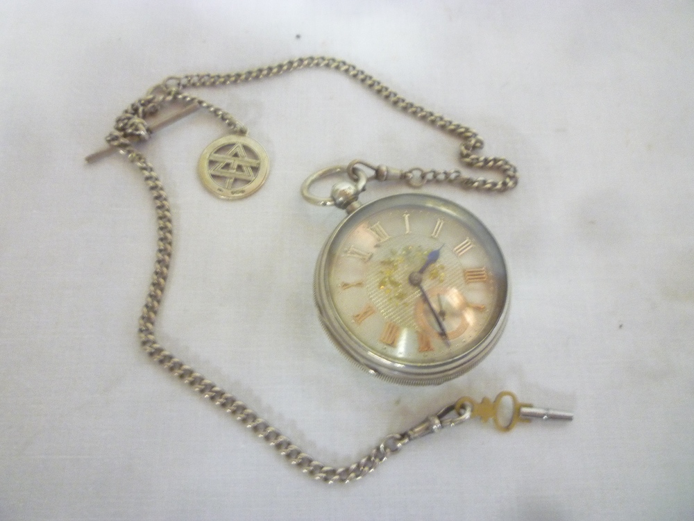 An Edward VII gentleman's large silver cased pocket watch by Simon Halhern of Manchester with