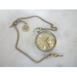 An Edward VII gentleman's large silver cased pocket watch by Simon Halhern of Manchester with