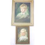 Alan J Bowyer - oils on canvases Bust portraits of children,