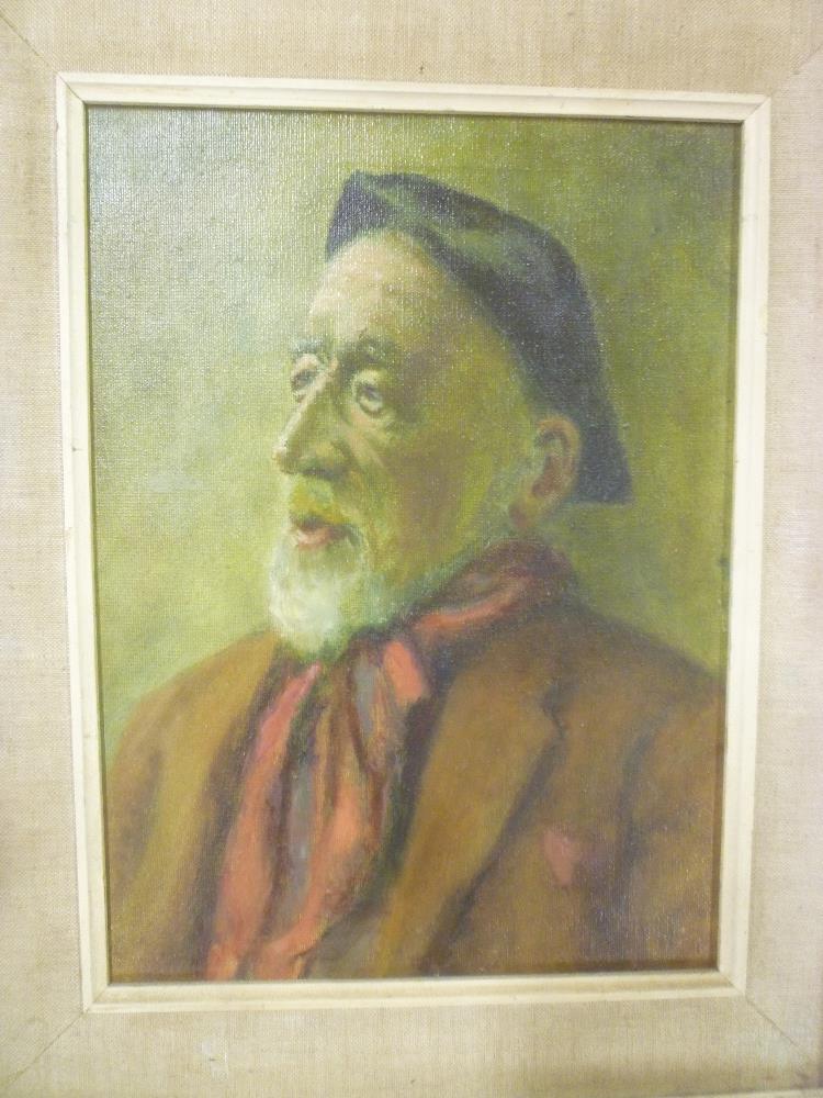 N**E**Blamey - oil on canvas "An Old Man" labelled to verso,