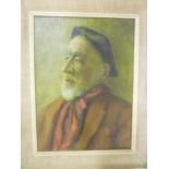 N**E**Blamey - oil on canvas "An Old Man" labelled to verso,