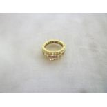 An 18ct gold eternity-style dress ring set diamonds,