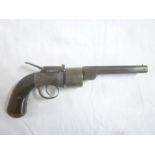 A rare 19th Century Bakers Patent 6-shot transitional revolver by T K Baker of London,