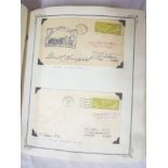 A large album containing an extensive collection of USA air mail stamps including blocks,