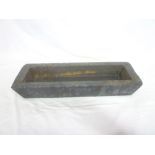 A 19th Century cast iron rectangular mould for a Cornish tin ingot,