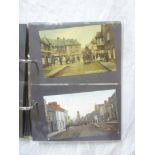 An album of various black and white and coloured postcards - Falmouth & Penryn Views including