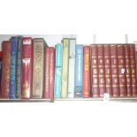 A selection of various Folio Society volumes including boxed examples