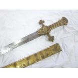 A 19th Century Bandsmans Sword of the 32nd (Cornwall) Regiment of Foot with double-edged steel