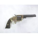 An American Civil War period obsolete calibre .30 cup fire cartridge revolver by The Eagle Arms Co.