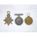 A 1914/15 Star trio of medals awarded to No. 12062 Pte./A.Sgt.