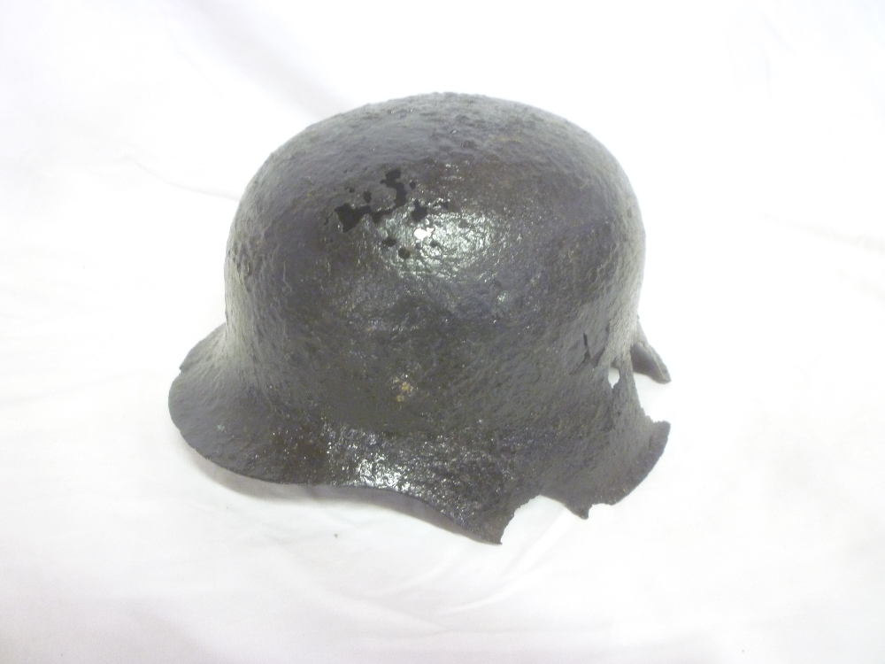 First War steel helmet in relic condition