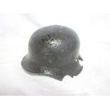 First War steel helmet in relic condition