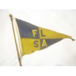 A rare nautical boat pennant "F.L.S.A.