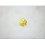 An EIIR Isle of Man 1974 gold half sovereign (ef)