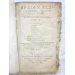 Appian Alexandrin, Historien Grec, one vol,