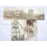 Four early Cornish Mining postcards of Dolcoath Mine including"Miners Coming from Underground,