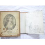 A 19th Century miniature book of drawings related to the book of "Old Mother Hubbard" - miniature