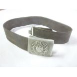 A Second War German leather Army belt with alloy buckle