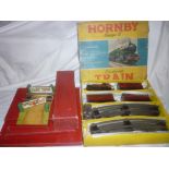 Hornby O gauge - 41 tank passenger train set in original box together with boxed turn table,