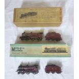 A Millholme Models OO gauge LMS Fowler locomotive and tender in original box and a KMR kit-build