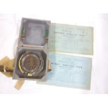 An RAF type P8 aircraft compass, possibly from a Spitfire,
