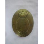 A George III Ordinary Ranks brass oval shoulder belt plate with "H.V.