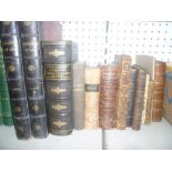 Various leather bound and other volumes including Knight (RP) An Analytical Enquiry into the