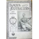 A bound volume of Famous Footballers and Athletes Parts 1-15,