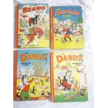 Four early Beano and Dandy books including the Magic Beano Book,