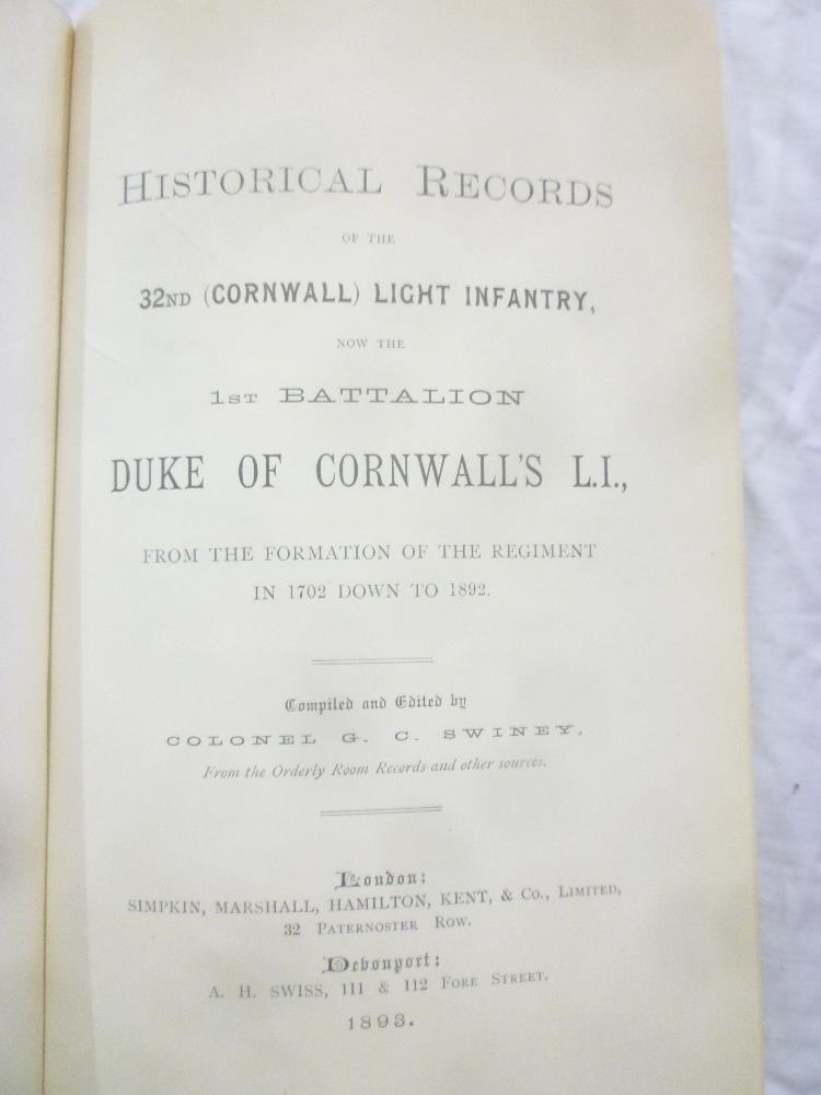 Swiney (GC) Historical Records of the 32nd (Cornwall) Light Infantry,