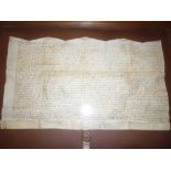 A 17th Century Cornish velum indenture relating to John Carter 1666,