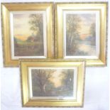 C**Mulready - oils on boards Three rural scenes, signed,