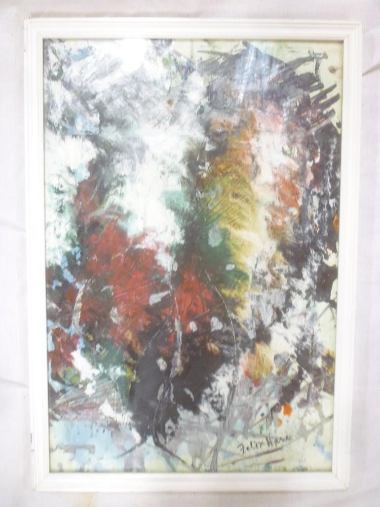 Felix Hare - oil on paper Abstract study, signed,