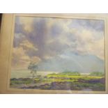 Flockton Foster - watercolour Estuary scene, signed and dated 1951,