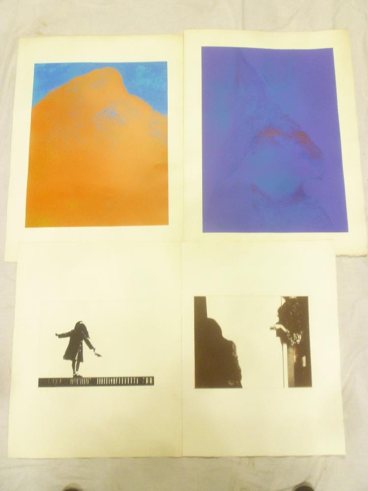 Four unframed lithographs/artist's proofs depicting females signed G Ovenden