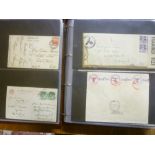 Two folder albums containing a collection of GB,