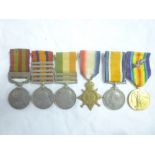 A group of six medals awarded to Colonel Nicholas Tyacke,