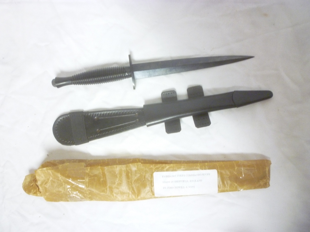 An unissued commando dagger and scabbard by Jane Nowill & Sons,