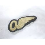 A First War embroidered cloth Royal Flying Corps Observers badge