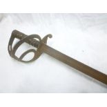 A 19th Century Cavalry style sword with single edged blade,