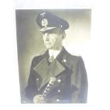 An original Second War black and white portrait photograph of Admiral Donitz by F Bauer,